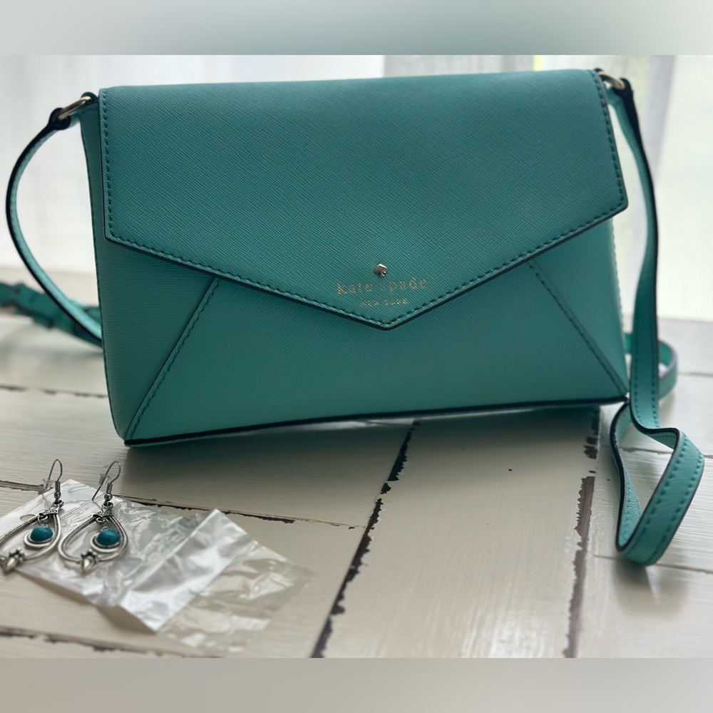 “Breakfast at Tiffany” Blue Kate Spade Envelope Crossbody